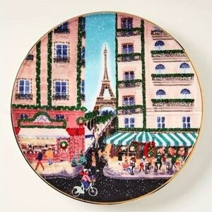 Anthropologie Holiday in the City Plate- Paris 2025